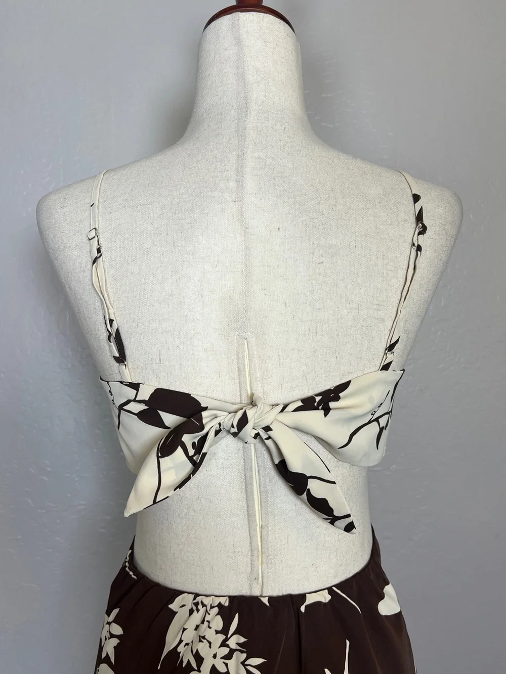 ABERCROMBIE &‎ FITCH Women’s Size SP Petite Brown Julia Slip Cutout Maxi Dress